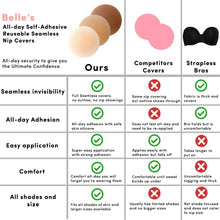 Load image into Gallery viewer, Belle's All-day Braless Self-Adhesive Reusable Seamless Nip Covers