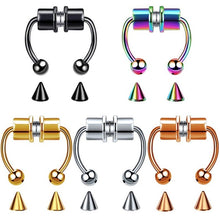 Load image into Gallery viewer, Belle&#39;s Magnetic Dual Design Septum Piercing