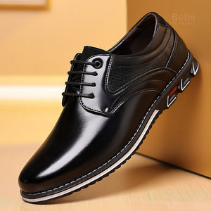 Belle's Mens GioLusso Genuine Leather Comfort Dress Shoes