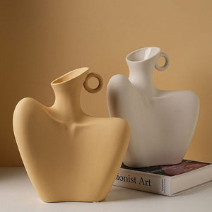 Belle's Artaloom Shoulder Body Art Flower Vase
