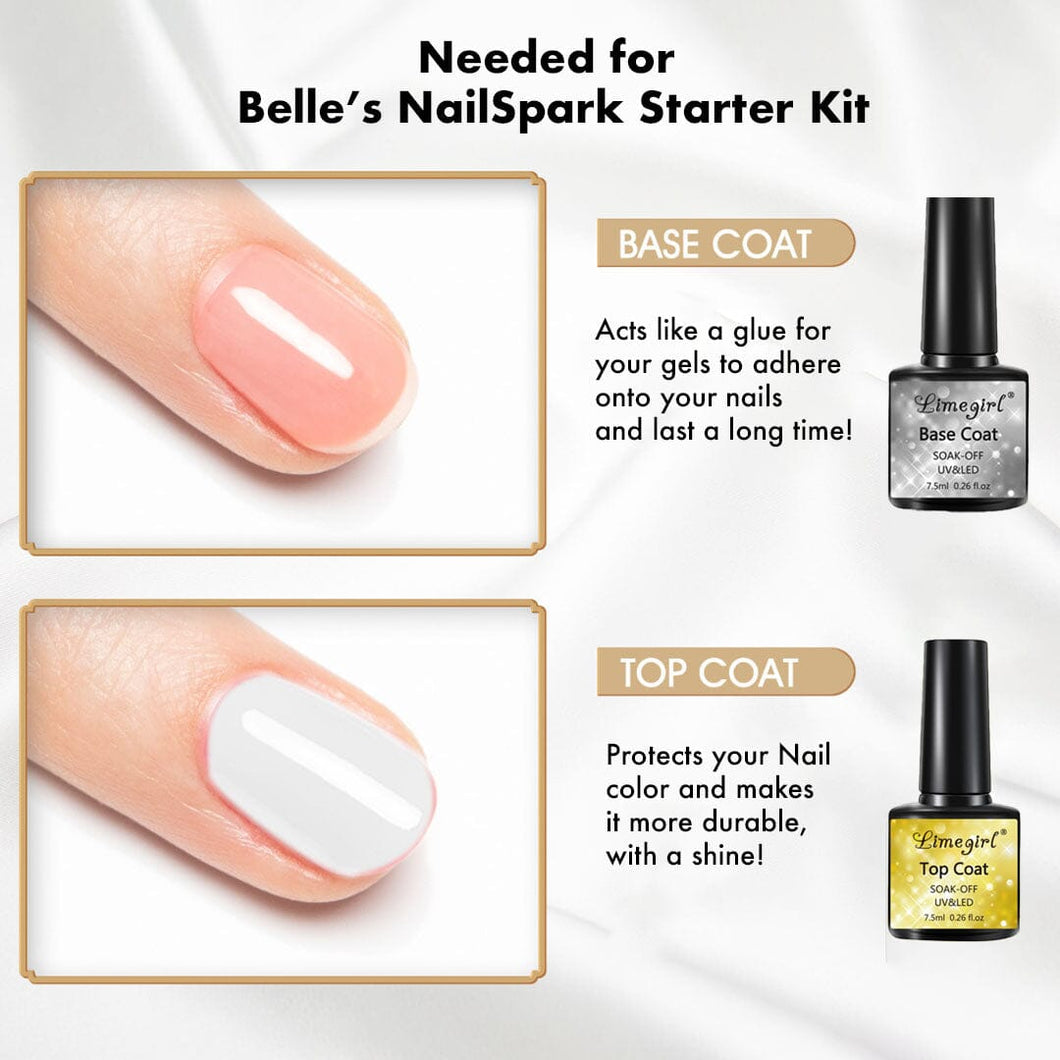 Belle's NailSpark ™ Base+Top Coat for Starter Kit