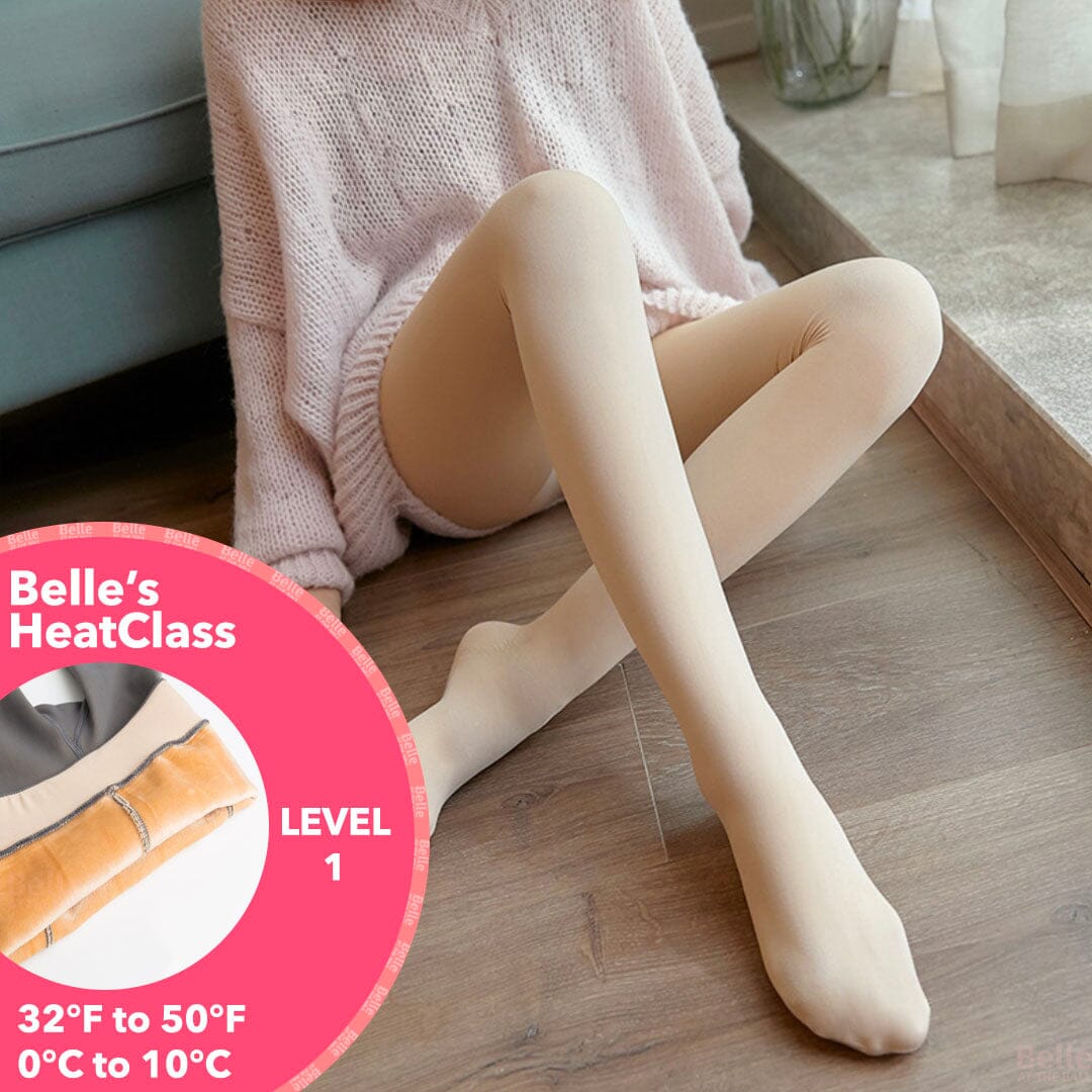 Women Warm Winter Fleece Tights Stockings Thermal Lined Translucent  Pantyhose - Helia Beer Co