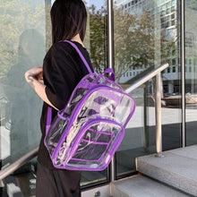 Load image into Gallery viewer, Belle&#39;s LoryClear Transparent Full Zip ExtraDurable Backpack