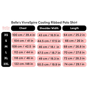 Belle's VivreSpire Cooling Ribbed Polo Shirt
