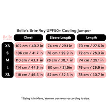 Load image into Gallery viewer, Belle&#39;s BrimRay UPF50+ Ultra Lightweight Cooling Jumper with Facecover