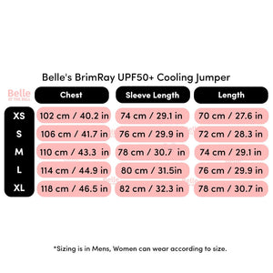 Belle's BrimRay UPF50+ Ultra Lightweight Cooling Jumper with Facecover