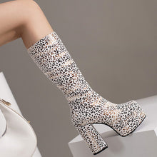 Load image into Gallery viewer, Belle&#39;s LoryVon Leopard High-Heeled Boots