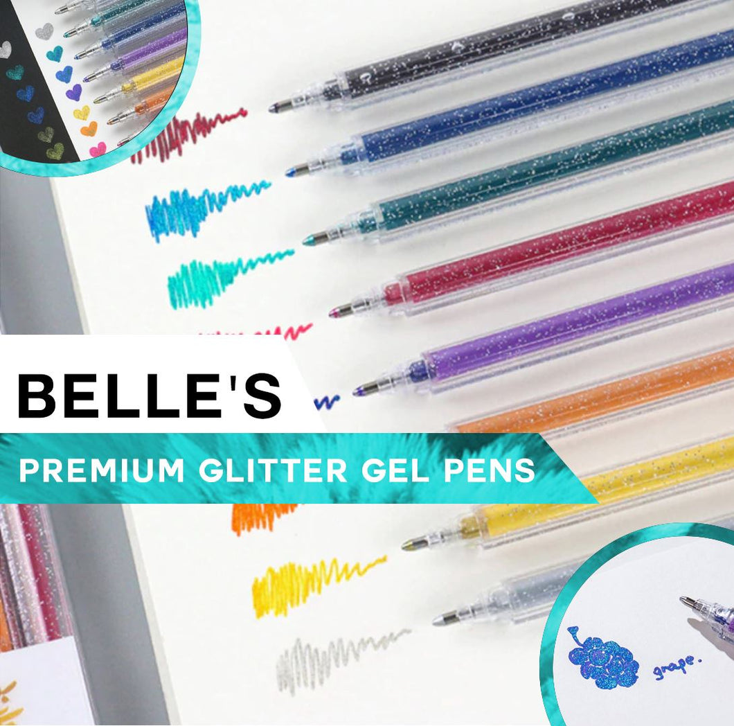 BELLE'S Premium Glitter Gel Pens