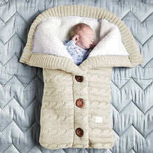 Load image into Gallery viewer, Wool Stroller Baby Cardigan Blanket