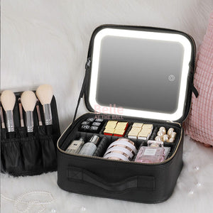 Belle's AvaShine™ LED Travel Makeup Organizer (7 Sections)