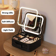 Load image into Gallery viewer, Belle&#39;s AvaShine™ LED Travel Makeup Organizer (7 Sections)