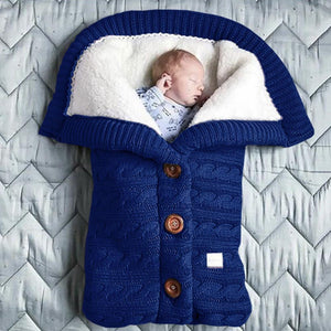 Wool Stroller Baby Cardigan Blanket