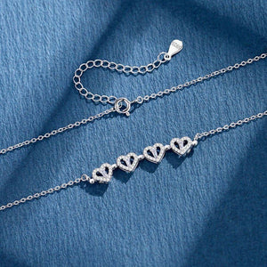 Clover Hearts Expanding Necklace